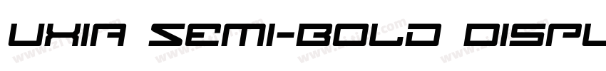 uxia Semi-Bold Displ字体转换